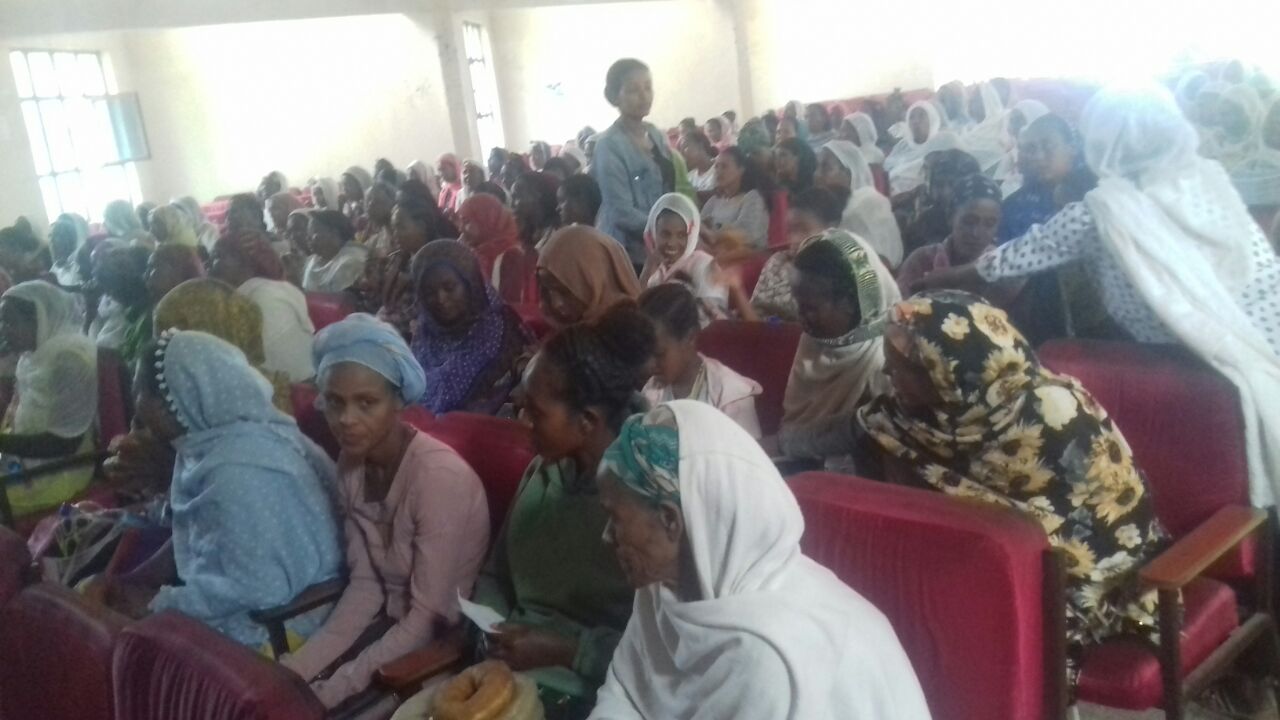 Women gathered at a Family Service Association empowerment event